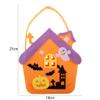 Halloween Candy Bag, Pumpkin Cartoon Storage Bucket Trick or Treat Bucket Halloween Decoration Tote Bag Gift Basket(E) view 2