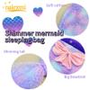 Nalexmi Mermaid Kids Sleeping Bag with Pillow, Large Animal Slumber Bag, Machine Washable, Perfect for Camping, Travel, Sleepovers & Indoor Play, Slumber Bags for Kids with Pillow, Girls view 4