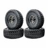 4Pcs 1.9Inch Beadlock Wheel Rim & Rubber Tire Set 108MM for 1/10 RC Crawler Axial SCX10 90046 AXI03007 for Traxxas TRX4 Modification Accessories view 1