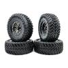 4Pcs 1.9Inch Beadlock Wheel Rim & Rubber Tire Set 108MM for 1/10 RC Crawler Axial SCX10 90046 AXI03007 for Traxxas TRX4 Modification Accessories view 2