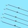 12Pcs Adjustable Pushrod Connector Linkage Stopper 1.8mm + 12Pcs Nylon Control Horns 21x10 mm + 12Pcs 1.5 x 450mm Z Push Rods Parts Compatible for RC Airplane Plane Boat Replacement (12pc) view 3