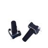 100pcs Black Button Switch Touch 6 * 6 * 13mm Four Foot 4 Pins Micro Tact Switches view 1