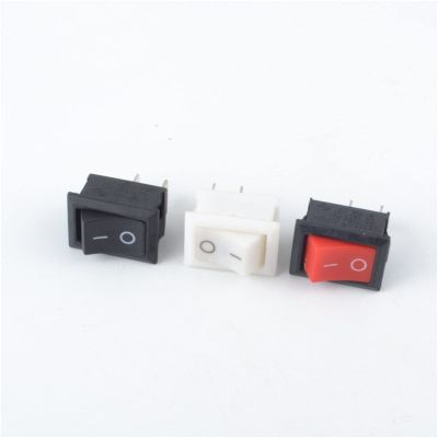 10Pcs Push Button Switch 10x15mm SPST 2Pin 3A 250V KCD11 Snap-in on/Off Rocker Switch 10MM*15MM Black Red and White (Color : Red) (Color : 15pcs Mixed)
