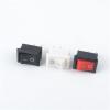 10Pcs Push Button Switch 10x15mm SPST 2Pin 3A 250V KCD11 Snap-in on/Off Rocker Switch 10MM*15MM Black Red and White (Color : Red) (Color : 15pcs Mixed) view 1