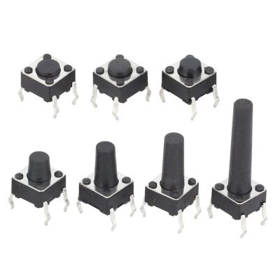 100 PCS 6 * 6 * 15.5~29 mm tact Switch 4 pin Vertical Micro Button Switch Key Switch Tactile Push Button Induction Switch 6x6 Series (Color : 6x6x19, Size : 100 PCS) (Color : 6x6x18.5, Size : 100 PC
