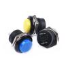 10pcs Momentary Push Button Switch 16mm Momentary 6A/125VAC 3A/250VAC Round Switches R13-507 Black RED Green White Blue Yellow (Color : Blue, Size : 10PCS) (Color : Blue, Size : 10PCS) view 2