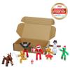 Zing StikBot Christmas Crew Pack - Includes 7 StikBots and 1 Set of Accessories, New Christmas Themed Stop Motion Animation Toy Set view 2