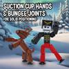 Zing StikBot Christmas Crew Pack - Includes 7 StikBots and 1 Set of Accessories, New Christmas Themed Stop Motion Animation Toy Set view 4