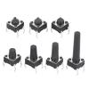 100 PCS 6 * 6 * 15.5~29 mm tact Switch 4 pin Vertical Micro Button Switch Key Switch Tactile Push Button Induction Switch 6x6 Series (Color : 6x6x19, Size : 100 PCS) (Color : 6x6x16.5, Size : 100 PC view 1