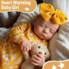 ADFO Lifelike Reborn Baby Dolls, 20 inch Realistic Newborn Real Life Baby Girl Dolls Soft Full Body Vinyl Girl Baby Dolls with Clothes and Toy Gift for Kids Age 3+ view 4