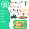 AGENTLAN Farm Sensory Bin, Farm Sensory Toys with Play Sand for Toddlers Boys and Girls, Kids Toys Gift Sand Box for Age 3 4 5 6 7 8 view 2