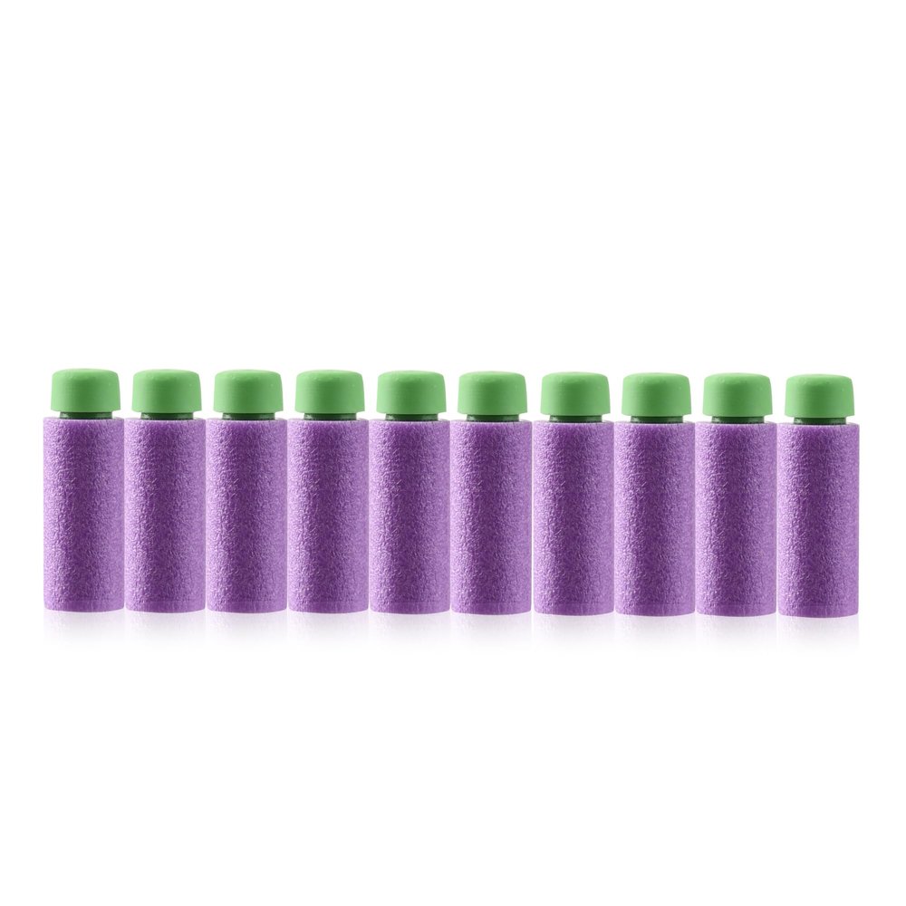 Worker MOD Gen3+ Short Darts 200pcs Box Set for Adventure Force Nexus Pro Flywheel Modify and Worker Seagull Phoenix Swift Nightingale Blasters Toy (Purple Green)