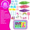 AGENTLAN Unicorn Sensory Bin, Unicorn Sensory Toys with Play Sand for Toddlers Boys and Girls, Kids Toys Gift Sand Box for Age 3 4 5 6 7 8 view 3