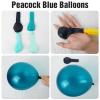 60 PCS 12 Inch Teal, Turquoise, Peacock, Pastel Mint Green, Light Blue Balloons Set for Birthday, Baby Shower, Wedding, Whale Theme Party Decorations view 3