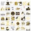 HOWAF New Year Eve Party Supplies 2026, Black Gold Silver Happy New Year 2026 Cone Hats New Years Eve Hats 2026 Glasses Party Blowouts Tattoos Bead Necklaces NYE Party Favors 2026 Decorations view 4