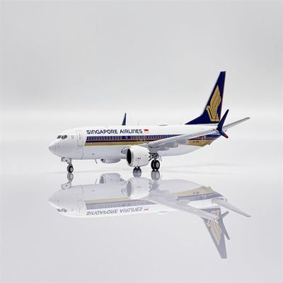 ACE HOBBY for JC Wings for Singapore Airlines for Boeing 737 MAX 8 9V-MBA 1/400 Aircraft Pre-Built Model