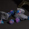 HDdais DND Dice Set, 7PCS Blue Polyhedral Dice Set Filled with Glitter for Dungeons and Dragons Role Playing Game and Tabletop Games view 4