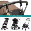 4Pack Universal Baby Stroller Hooks Clips for Hanging Bags and Shopping,Convenient Stroller Straps Accessories Perfect for Uppababy, Babyzen Yoyo, Britax, Bugaboo, Bob, Buggy, Shopping CartBlack view 3