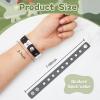 Aoriher 20 Pcs Silicone Charm Bracelets Gifts for Kids Silicone Wristband Gift Adjustable Rubber Bracelet with Holes for Boy Girl (Deep Color) view 2