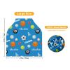 Custom Name Car Seat Canopy - Baby Car Seat Covers, Blue Football Print Infant Stroller Cover, Carseat Canopy Christmas Birthday Gifts for Girls and Boys(27"x29") view 3