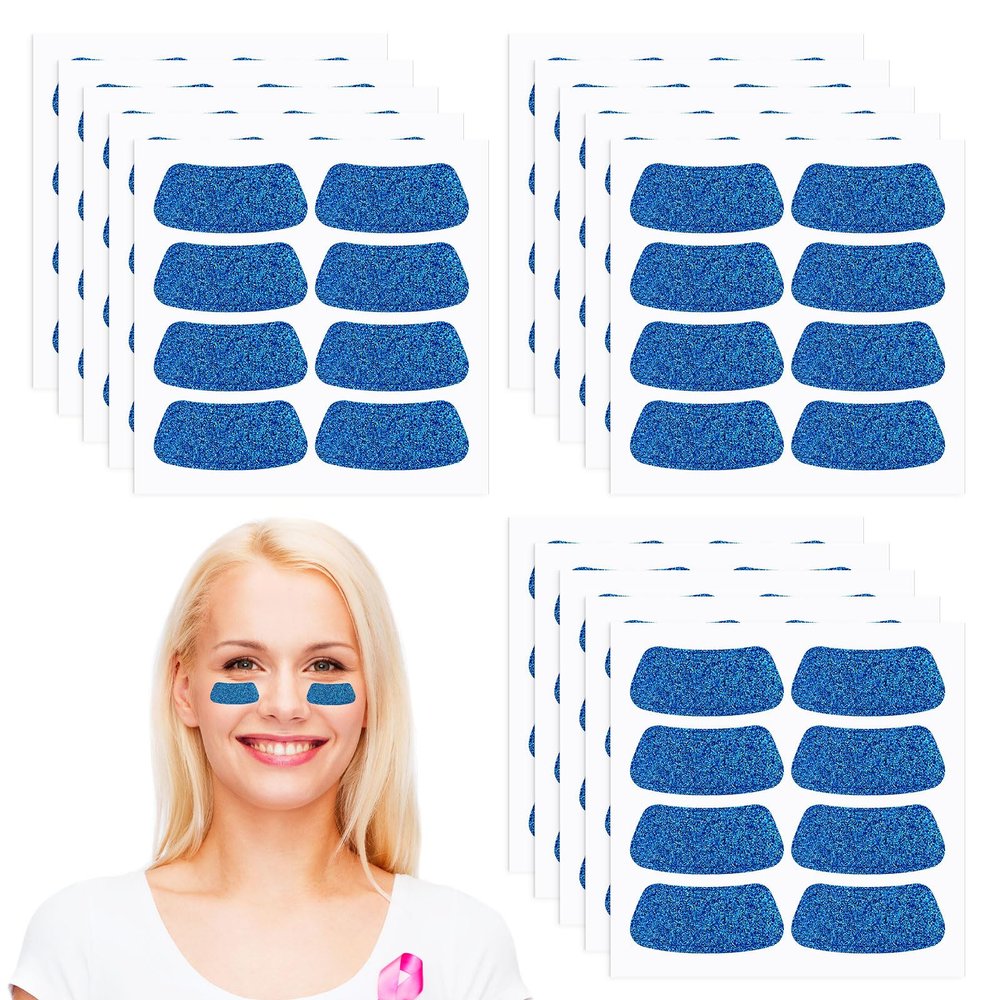 Cholemy 120 Pairs Black Stickers Bulk Baseball Glitter Stickers Football Softball Party Favor Spirit Day Accessories(Glitter,Blue1)