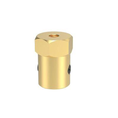 BrewJa for Hexagon Coupling 12mm Tire Connector Couplings 2mm/3mm/4mm/5mm/6mm/7mm/8mm Hex Adapter for RC Cars Connecting Parts (Color : L18-Brass-8mm)