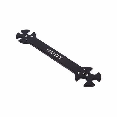BrewJa 6 in 1 RC Hudy Special Tool Wrench for Mounting RC Drone Car Boat 3/4/5/5.5/7/8MM Turnbuckle and Nut (Color : 2 Pieces)