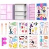 Daniel Axel Magnetic Dress Up Paper Doll Pretend Play,Dollhouse Magnet Travel Toys Car Activities Road Trip,Clothes Puzzles Game,3+ Girls Preschool Learning Created Imagine Birthday Gift view 1