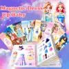 Magnetic Dress Up Paper Doll Playset,Pretend Play Game Travel Toys Car Road Trip Activity,Magnet Clothes Puzzles Kids Toddler Girls,Preschool Learning Created Imagine Birthday Gift view 2