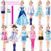 Magnetic Dress Up Paper Doll Playset,Pretend Play Game Travel Toys Car Road Trip Activity,Magnet Clothes Puzzles Kids Toddler Girls,Preschool Learning Created Imagine Birthday Gift view 4