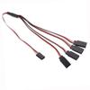 BrewJa Droyuke 1PCS 15/30/50cm 1to1 1to 2 1 to 3 1 to 4 RC Servo Extension Wire Cable for Futaba JR Male to Female RC Model (Color : 1to4 30CM) view 1
