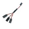 BrewJa Droyuke 1PCS 15/30/50cm 1to1 1to 2 1 to 3 1 to 4 RC Servo Extension Wire Cable for Futaba JR Male to Female RC Model (Color : 1to3 15CM) view 1
