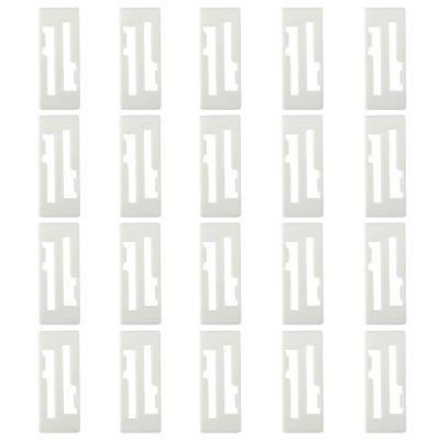 skrnrhrery Servo Extension Cable Safety Connector Clips Lead Wire Lock, 20pcs Servo Cable Clip Lock for Servo Extension and Jr/Double Leaf Servo 1 to 2 Y Harness, Jr Servo Wire Kit (White)