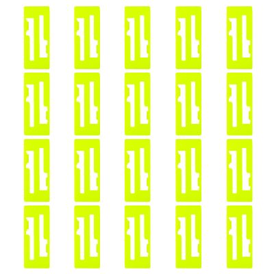skrnrhrery Servo Extension Cable Safety Connector Clips Lead Wire Lock, 20pcs Servo Cable Clip Lock for Servo Extension and Jr/Double Leaf Servo 1 to 2 Y Harness, Jr Servo Wire Kit (Yellow)