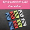 skrnrhrery Servo Extension Cable Safety Connector Clips Lead Wire Lock, 20pcs Servo Cable Clip Lock for Servo Extension and Jr/Double Leaf Servo 1 to 2 Y Harness, Jr Servo Wire Kit (Yellow) view 2