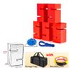 Team Building Block Stacking Game, Adult Teen Kids Outdoor Group Competition Gaming Device, Easy to Carry (Color : Red, Size : 5PCS) view 2