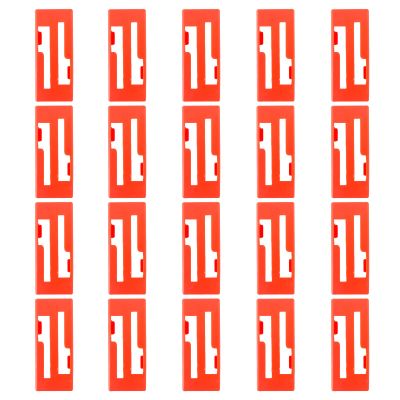 skrnrhrery Servo Extension Cable Safety Connector Clips Lead Wire Lock, 20pcs Servo Cable Clip Lock for Servo Extension and Jr/Double Leaf Servo 1 to 2 Y Harness, Jr Servo Wire Kit (red)