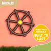 Barcaloo Kids Playground Pirate Ship Wheel  Brown, Jungle Gym Steering Wheel Swing Set Accessories, Attachment for Backyard Treehouse, Jungle Gym or Swing Set view 4