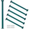 Barcaloo 22 Inch Monkey Bars for Backyard - Green Powder Coated Indoor Monkey Bar Kit for Kids - Set of 6 Outdoor Playground Accesories with Mounting Plates view 1