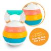 BEBE FUERTE Stack and Count Kettlebell Activity Toy by Robin Arzon - Bilingual Stacking Toys - Baby Workout Toys - Baby and Toddler Gifts for Ages 6 Months and Up view 2