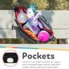 Nuby Eco Baby Stroller Organizer - Includes Carabiner - Stroller Accessories for Babies and Toddlers - Black view 2