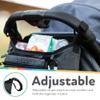 Nuby Eco Baby Stroller Organizer - Includes Carabiner - Stroller Accessories for Babies and Toddlers - Black view 4