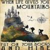 1000 Piece Jigsaw Puzzle for Adults and Families -When Life Gave You The Mountain, Put On Your Boots Hiking Wooden Jigsaw Puzzle - Family Fun & Leisure Beginner Jigsaw Puzzle Toys view 1