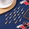 18pcs Metal Cribbage Board Pegs, Cribbage Pegs Toy Fits 1/8in Holes Funny Finger Gesture Cribbage Pegs 3 Colors Special Cribbage Accessories for Traditional Peg Board Game view 3