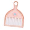 Mini Broom with Dustpan Miniature Sweeping House Tool Toy Set Housekeeping Play Set for Kindergarten Age 3-6 Years Old, Pink view 1