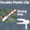 Silicone Pacifier Clip with 4 Teething Textures, One-Piece Patented Design, Dishwasher Safe, Secure Plastic Clip, Fits All Pacifiers, Babys Aid (Blush) view 4