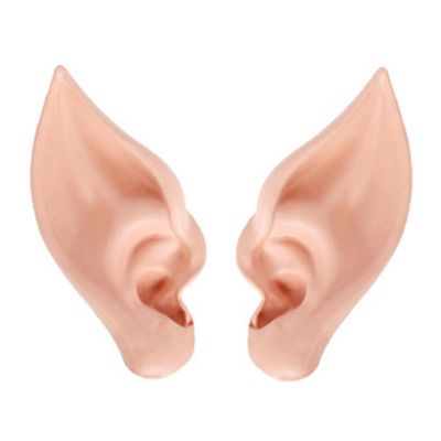 lamphle 2Pcs Halloween Cosplay Elf Ears Colored Elf Ears for Women, Realistic Pointy Fairy Ears Elf Ears Cosplay Soft Elastic Pointed Eco-Friendly Halloween Party Photography Prop Brown One Size