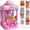 Marlrin Claw Machine for Kids, Mini Vending Machine Girls Unicorn Toys, Candy Grabber Prize Dispenser with Sound & 20 Mini Plush Toys, Electronic Arcade Game Indoor Toy for Home Party Birthday Gifts view 1