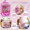 Marlrin Claw Machine for Kids, Mini Vending Machine Girls Unicorn Toys, Candy Grabber Prize Dispenser with Sound & 20 Mini Plush Toys, Electronic Arcade Game Indoor Toy for Home Party Birthday Gifts view 4
