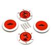 BrewJa Compatible with Tamiya tt-01 tt02 HPI HSP 94123 1/10 RC On Road Racing Car 4PCS 12mm Aluminum Alloy Brake Disc Wheel Rim Box Hex Adapter (Color : Red) view 1